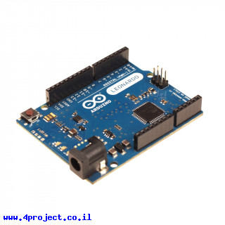 "כרטיס פיתוח Arduino Leonardo עם מחברים"