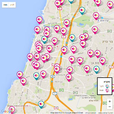 "מפת נקודות איסוף"