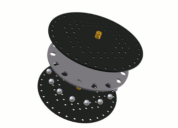 "ערכת שולחן מסתובב של Meccano"