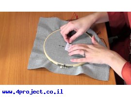 מדריך סרטון המציג רעיונות עבודה עם חוט תפירה מוליך