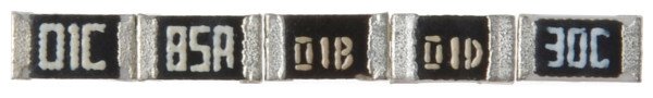 "נגדי SMD עם סימון E96"