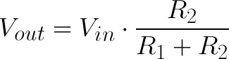 "חישוב VOUT של מחלק מתח"