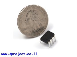 תמונה של מוצר בקר AVR ATtiny85 8Pin 20MHz 8KByte 4A/D