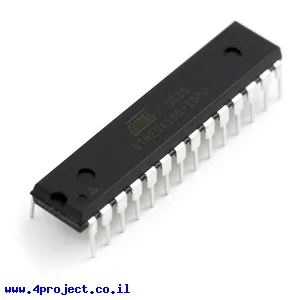 בקר AVR ATMega168 28Pin 20MHz 16KByte 6A/D