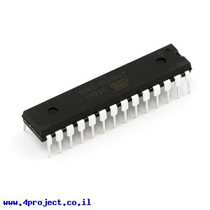 בקר AVR ATMega8 28Pin 16MHz 8KByte 6A/D