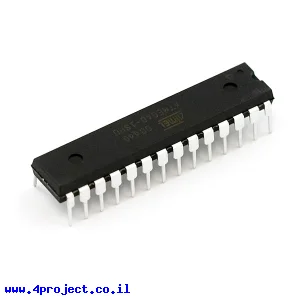 בקר AVR ATMega8 28Pin 16MHz 8KByte 6A/D