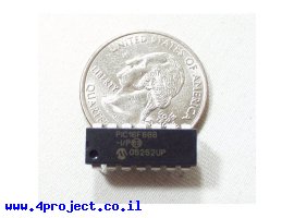תמונה של מוצר בקר PIC 16F688 14Pin 20MHz 4KByte 8A/D