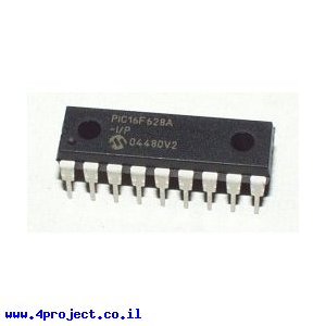 בקר PIC 16F628A 18Pin 20MHz 2KByte