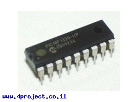 תמונה של מוצר בקר PIC 18F1320 18Pin 40MHz 8KByte 7A/D