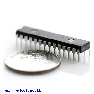 בקר PIC 18F2520 28Pin 40MHz 32KByte 10A/D