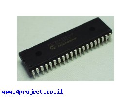 תמונה של מוצר בקר PIC 18F4550 40Pin 48MHz 32KByte 13A/D USB