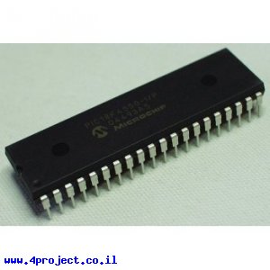 בקר PIC 18F4550 40Pin 48MHz 32KByte 13A/D USB