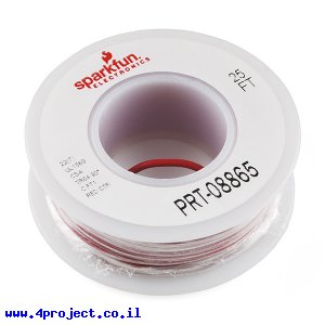 חוט רב גידי להלחמה - AWG22 - אדום - 7.5 מטר