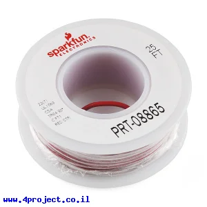 חוט רב גידי להלחמה - AWG22 - אדום - 7.5 מטר