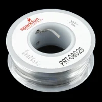 חוט קשיח חד גידי - AWG22 - אפור - 7.5 מטר