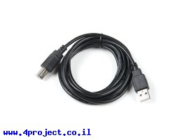 תמונה של מוצר כבל USB סטנדרטי A ל-B באורך 1.8 מטר
