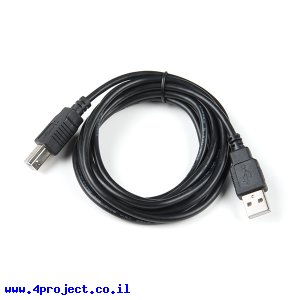 כבל USB סטנדרטי A ל-B באורך 1.8 מטר