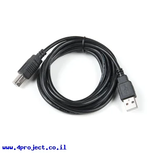 כבל USB סטנדרטי A ל-B באורך 1.8 מטר