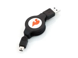 תמונה של מוצר כבל USB A ל-miniB נמתח ל-1 מטר