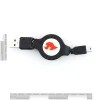 כבל USB A ל-miniB נמתח ל-1 מטר