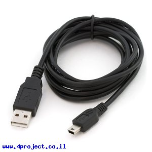 כבל USB A ל-miniB באורך 1.8 מטר
