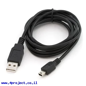 כבל USB A ל-miniB באורך 1.8 מטר