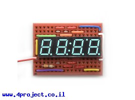תמונה של מוצר 7Segment כחול, 4 ספרות, 10 מ"מ