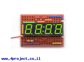תמונה של מוצר 7Segment ירוק, 4 ספרות, 10 מ"מ