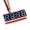 7Segment כחול, 4 ספרות, 10 מ"מ, ממשק טורי - גרסה קודמת