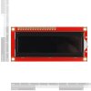 LCD טקסט 16x2, חום על שחור, 3.3V