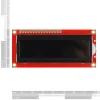 LCD טקסט 16x2, חום על שחור, 3.3V