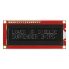 LCD טקסט 16x2, חום על שחור, 3.3V