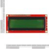 LCD טקסט 16x2, שחור על ירוק, 3.3V