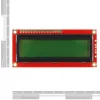 LCD טקסט 16x2, שחור על ירוק, 3.3V