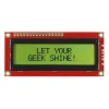 LCD טקסט 16x2, שחור על ירוק, 5V