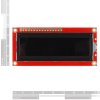 LCD טקסט 16x2, אדום על שחור, 3.3V