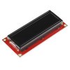 LCD טקסט 16x2, אדום על שחור, 3.3V