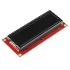 LCD טקסט 16x2, אדום על שחור, 3.3V