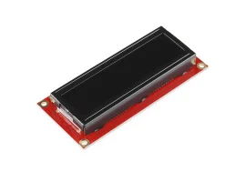 תמונה של מוצר LCD טקסט 16x2, אדום על שחור, 3.3V