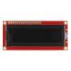 LCD טקסט 16x2, אדום על שחור, 3.3V