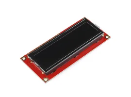 תמונה של מוצר LCD טקסט 16x2, אדום על שחור, 5V