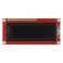 LCD טקסט 16x2, אדום על שחור, 5V