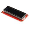 LCD טקסט 16x2, לבן על שחור, 3.3V