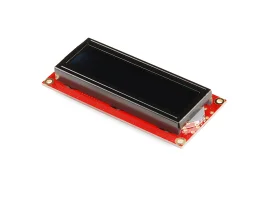 תמונה של מוצר LCD טקסט 16x2, לבן על שחור, 3.3V
