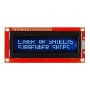 LCD טקסט 16x2, לבן על שחור, 3.3V