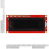 LCD טקסט 16x2, לבן על שחור, 5V