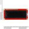 LCD טקסט 16x2, לבן על שחור, 5V