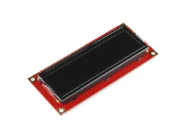 תמונה של מוצר LCD טקסט 16x2, לבן על שחור, 5V