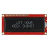 LCD טקסט 16x2, לבן על שחור, 5V