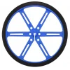 גלגל 90x10 מ"מ כחול לציר D בקוטר 3 מ"מ - ערכה של 2